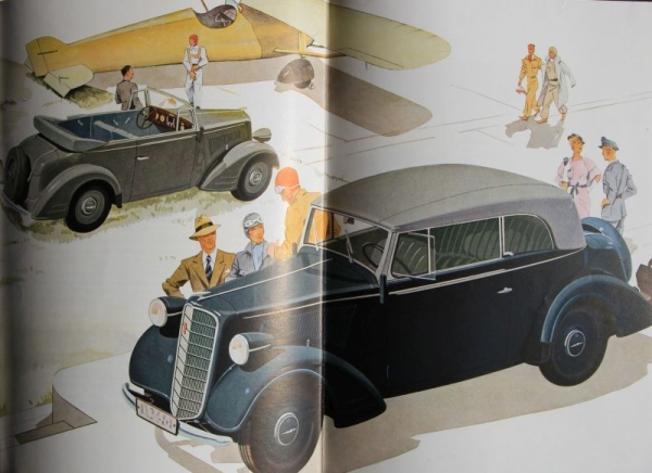 Opel 6 Zylinder Modelprogram 1936 Carbrochure (0582)